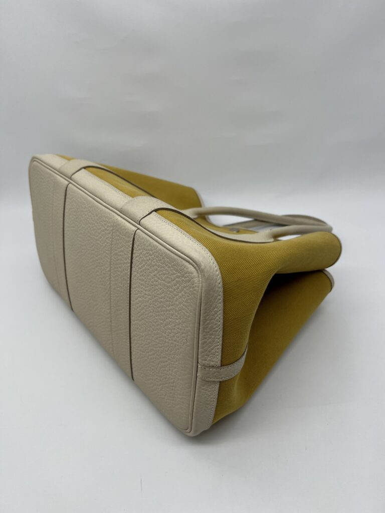 Hermes Garden Party 36 Negonda Canvas Craie Jaune PHW