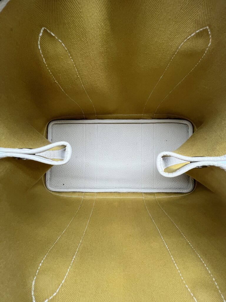 Hermes Garden Party 36 Negonda Canvas Craie Jaune PHW