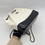 Chanel Gabrielle Small Backpack White Black