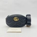 Gucci Marmont Belt Bag Black GHW