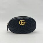 Gucci Marmont Belt Bag Black GHW