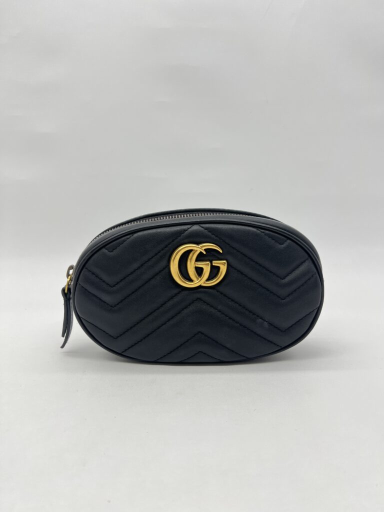 Gucci Marmont Belt Bag Black GHW