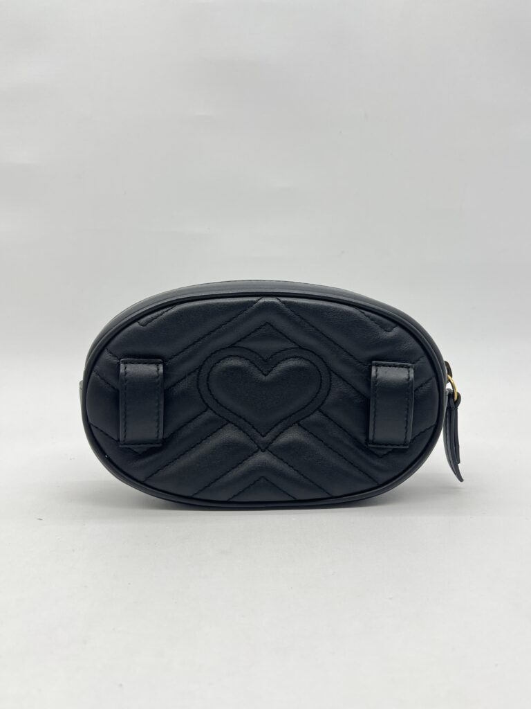 Gucci Marmont Belt Bag Black GHW