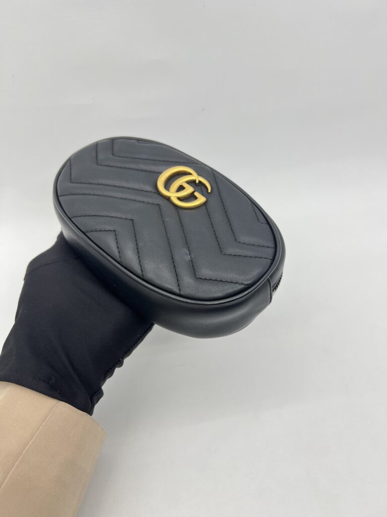 Gucci Marmont Belt Bag Black GHW