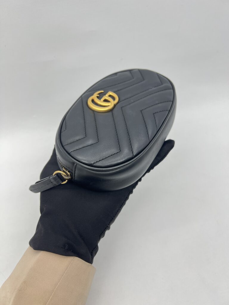 Gucci Marmont Belt Bag Black GHW