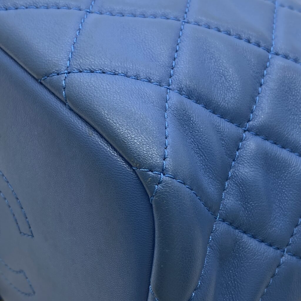 Chanel Hobo Handbag Blue GHW