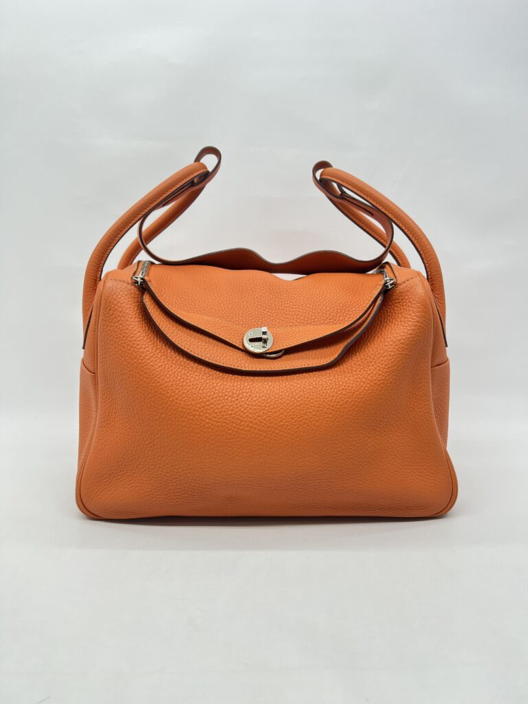 Hermes Lindy 34 Clemence Orange PHW