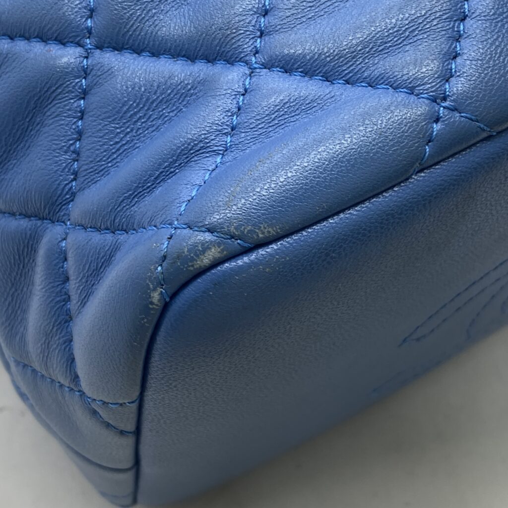 Chanel Hobo Handbag Blue GHW