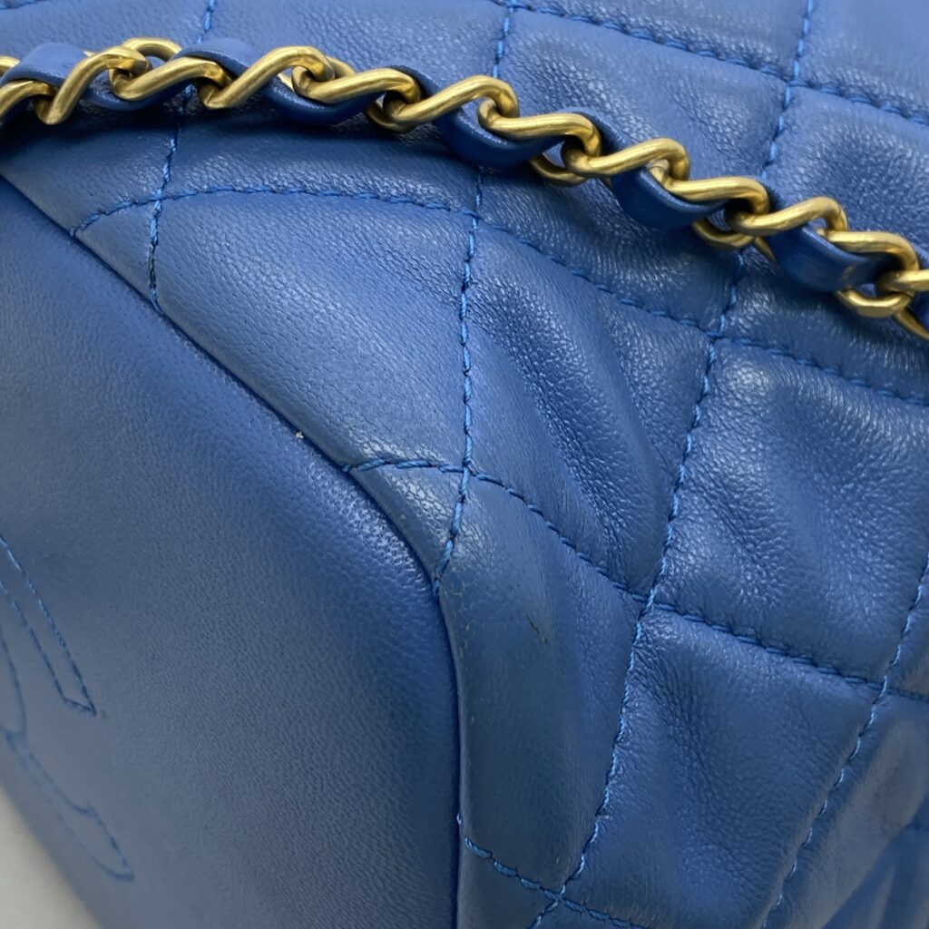 Chanel Hobo Handbag Blue GHW