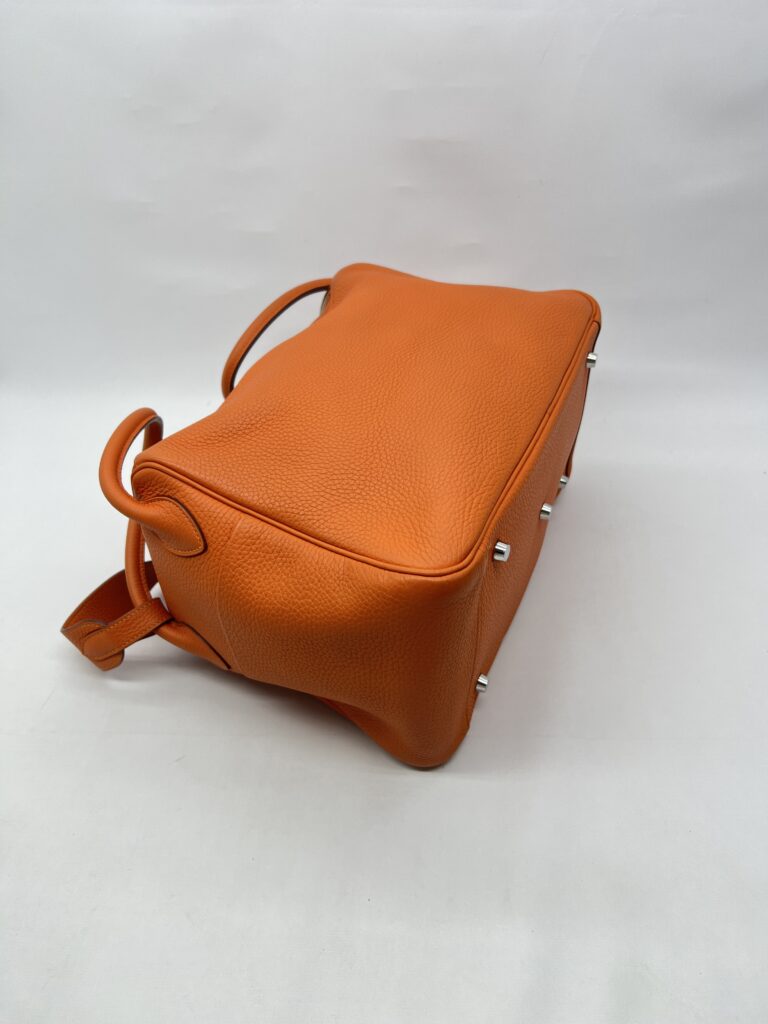Hermes Lindy 34 Clemence Orange PHW