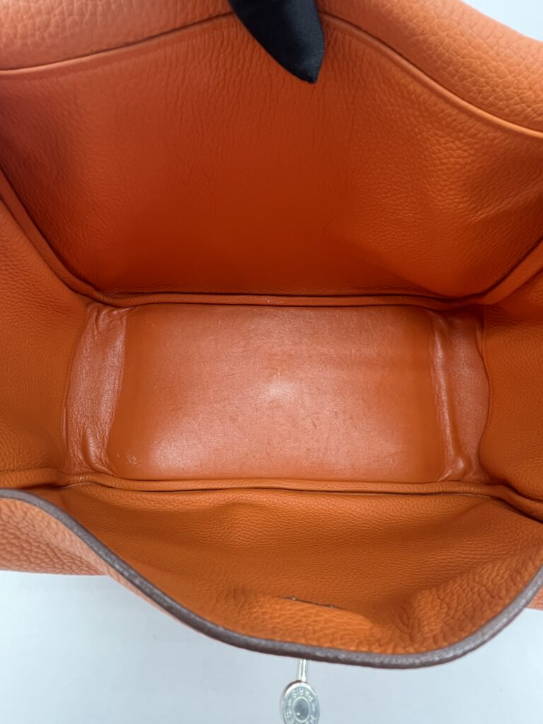 Hermes Lindy 34 Clemence Orange PHW
