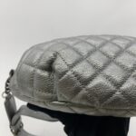 Chanel Waist Bag Calfskin Metallic Silver RHW