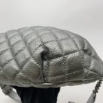 Chanel Waist Bag Calfskin Metallic Silver RHW