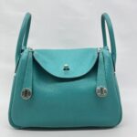 Hermes Lindy 30 Clemence Bleu Paon PHW