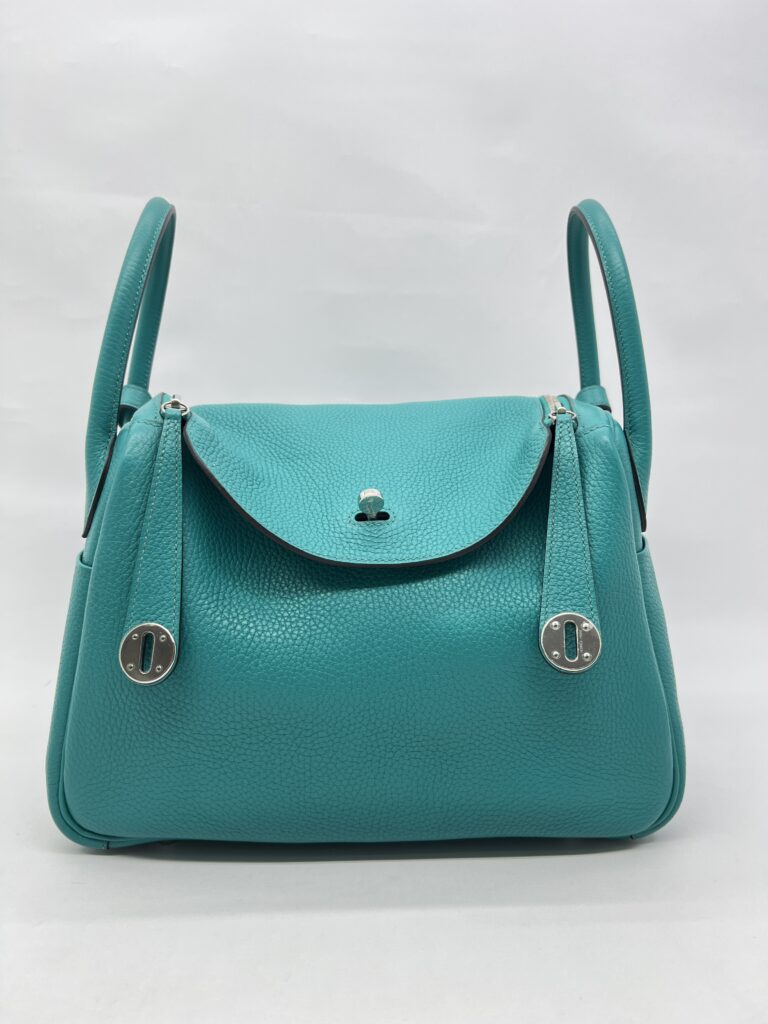 Hermes Lindy 30 Clemence Bleu Paon PHW