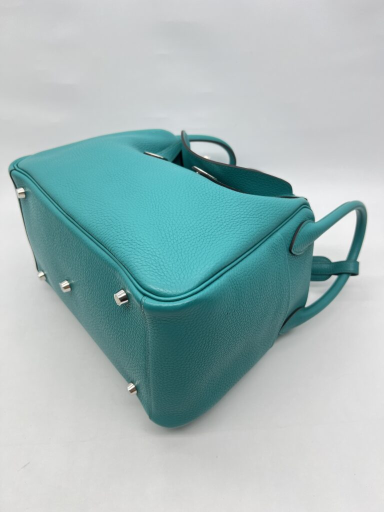 Hermes Lindy 30 Clemence Bleu Paon PHW