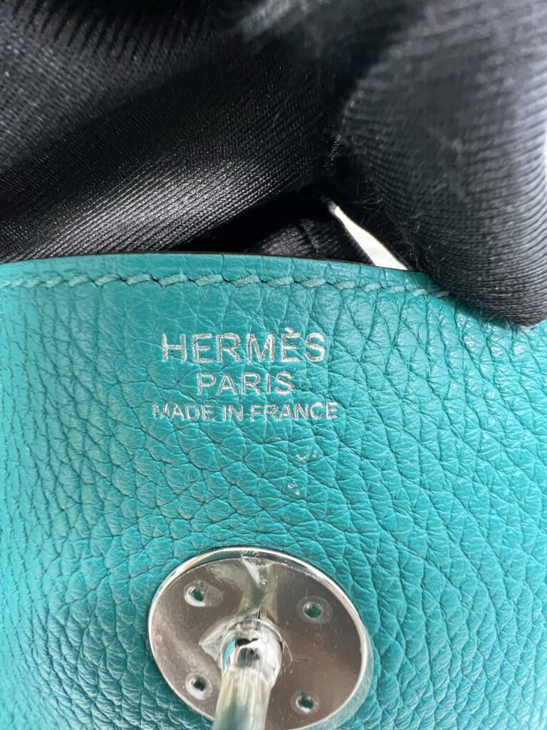Hermes Lindy 30 Clemence Bleu Paon PHW
