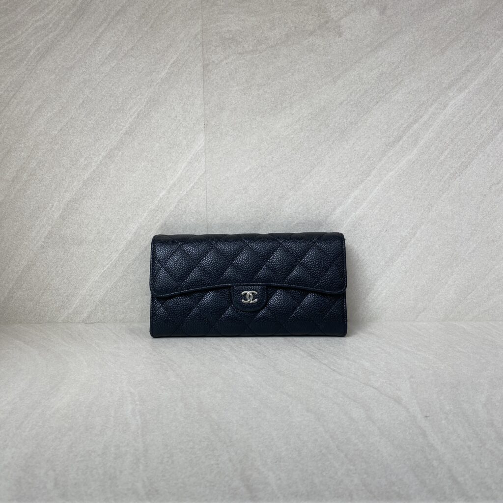 Chanel Classic Flap Wallet Caviar Black SHW