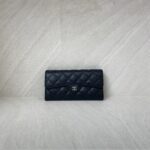 Chanel Classic Flap Wallet Caviar Black SHW