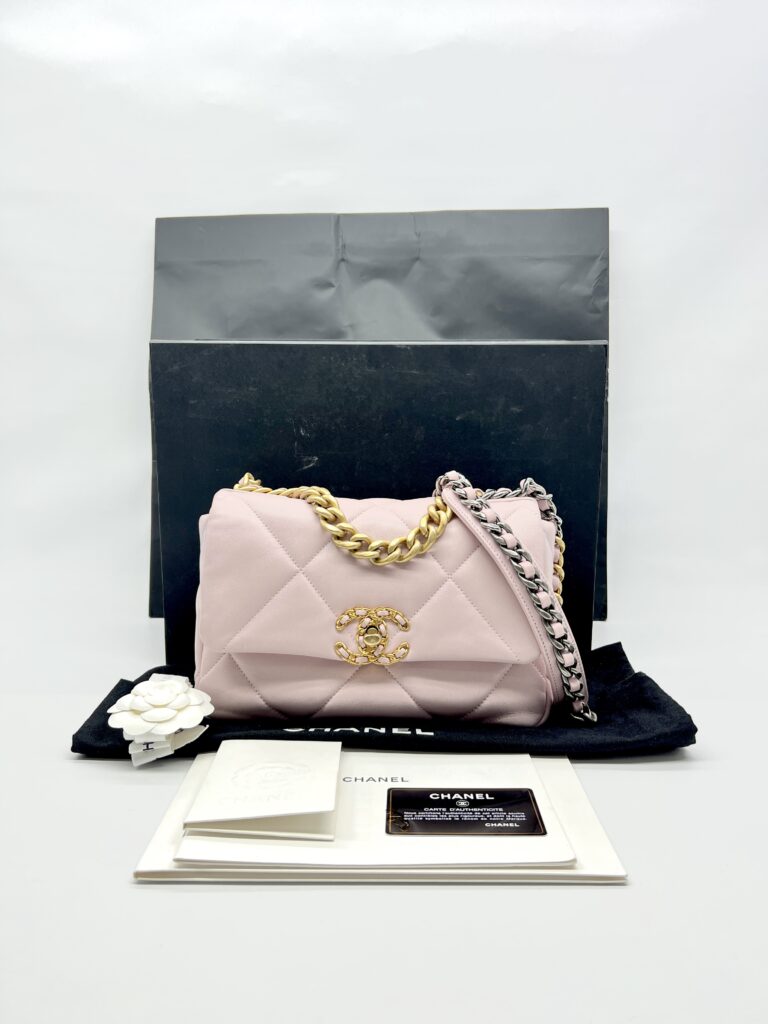 Chanel Small 19 Bag Pink Sakura Lambskin