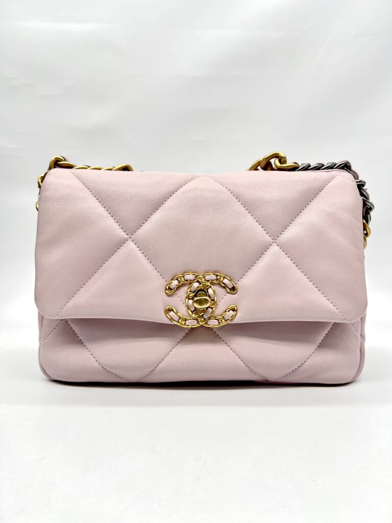 Chanel Small 19 Bag Pink Sakura Lambskin