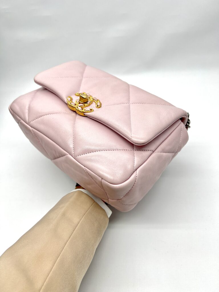 Chanel Small 19 Bag Pink Sakura Lambskin