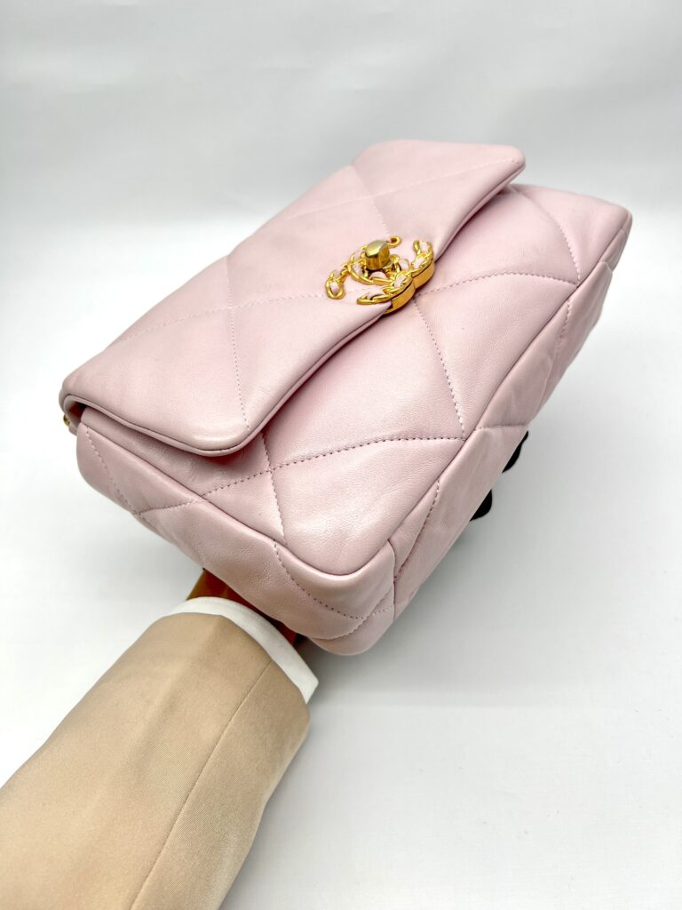 Chanel Small 19 Bag Pink Sakura Lambskin