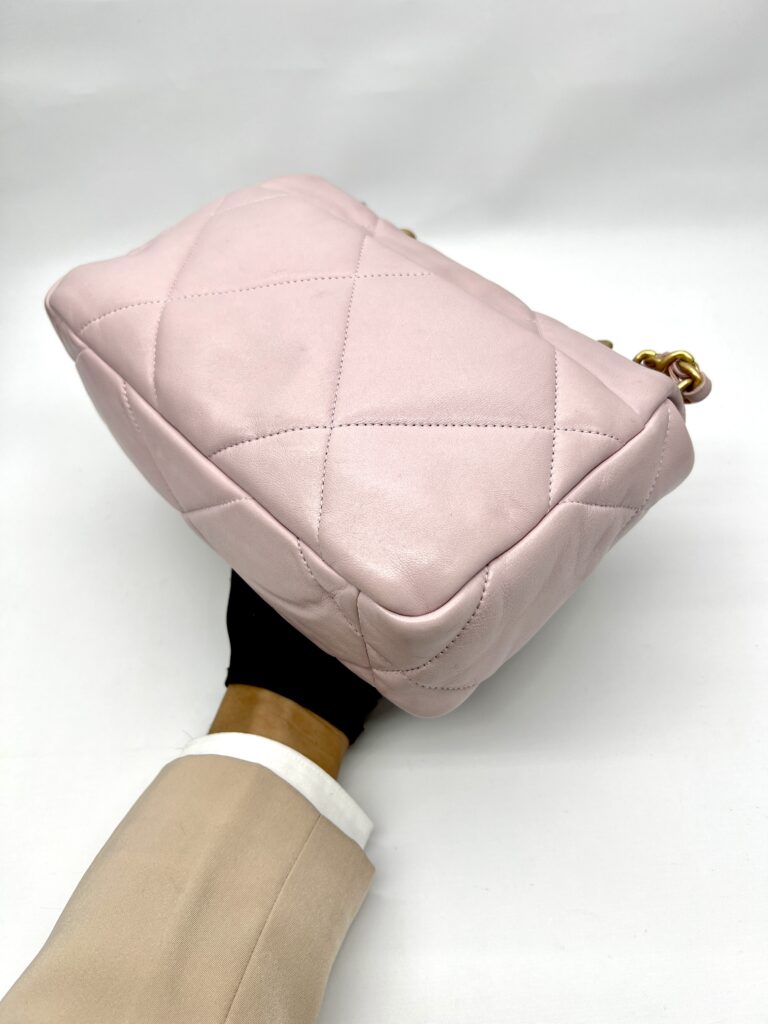 Chanel Small 19 Bag Pink Sakura Lambskin