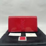 Saint Laurent Belle De Jour Clutch Red