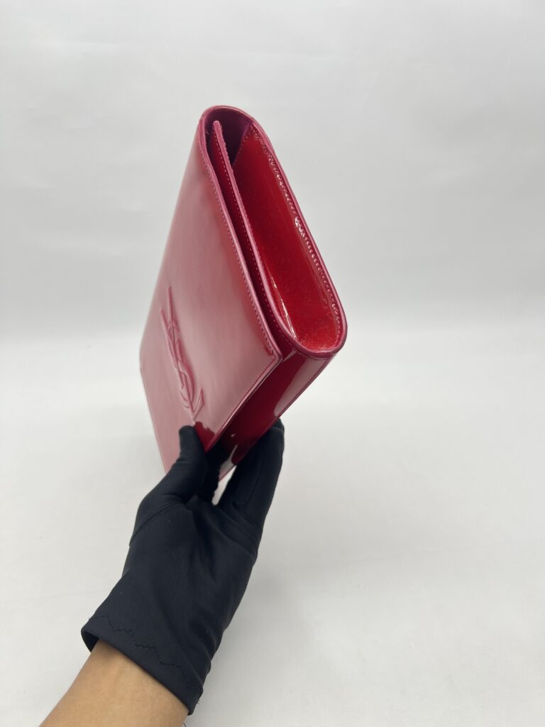 Saint Laurent Belle De Jour Clutch Red