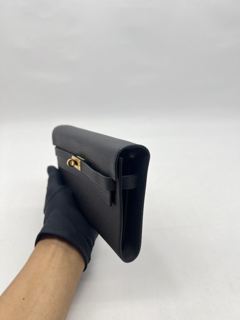 Hermes Kelly To Go Epsom Noir GHW