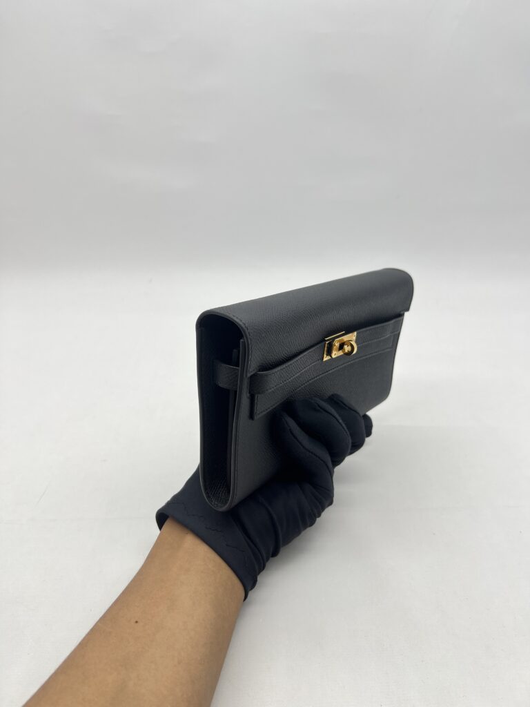 Hermes Kelly To Go Epsom Noir GHW