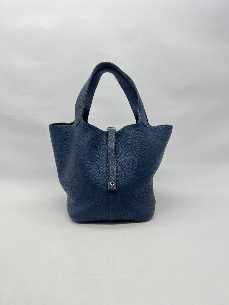 Hermes Picotin 22 Clemence Bleu Brighton PHW