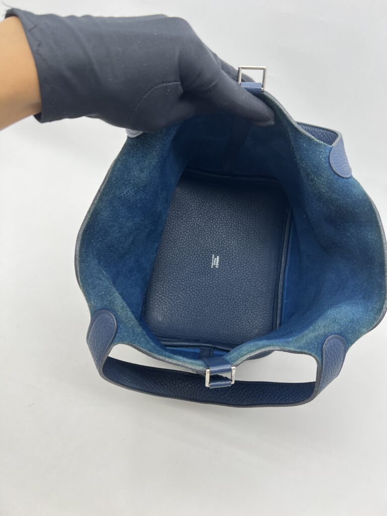 Hermes Picotin 22 Clemence Bleu Brighton PHW