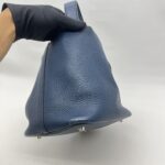 Hermes Picotin 22 Clemence Bleu Brighton PHW