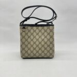 Gucci GG Emblem Small Bucket GG Supreme Black LGHW
