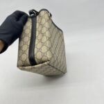 Gucci GG Emblem Small Bucket GG Supreme Black LGHW