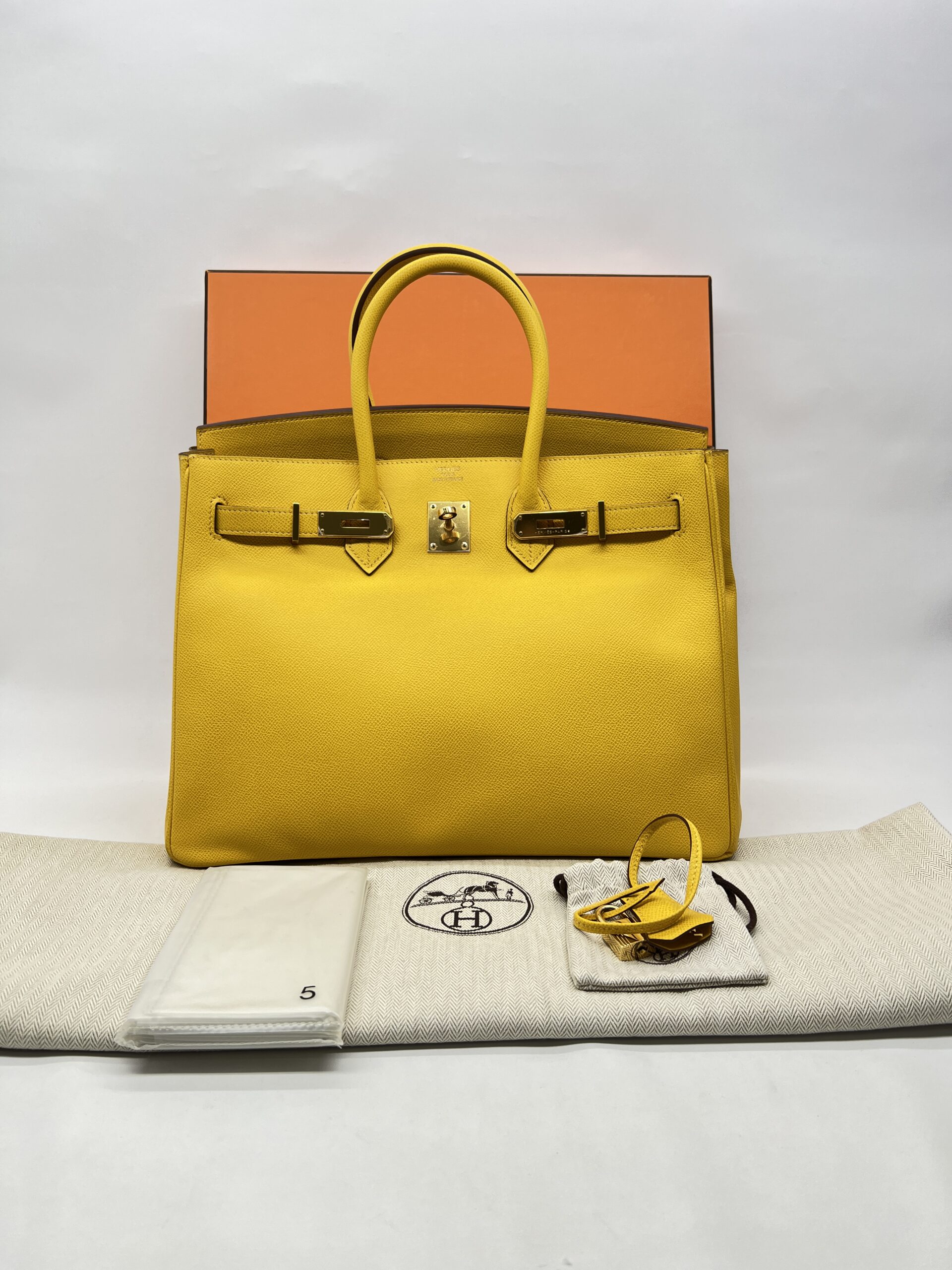 Hermes Birkin 35 Epsom Soleil GHW