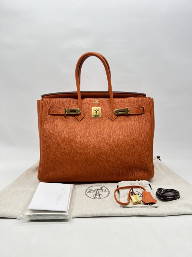 Hermes Birkin 35 Togo Orange GHW