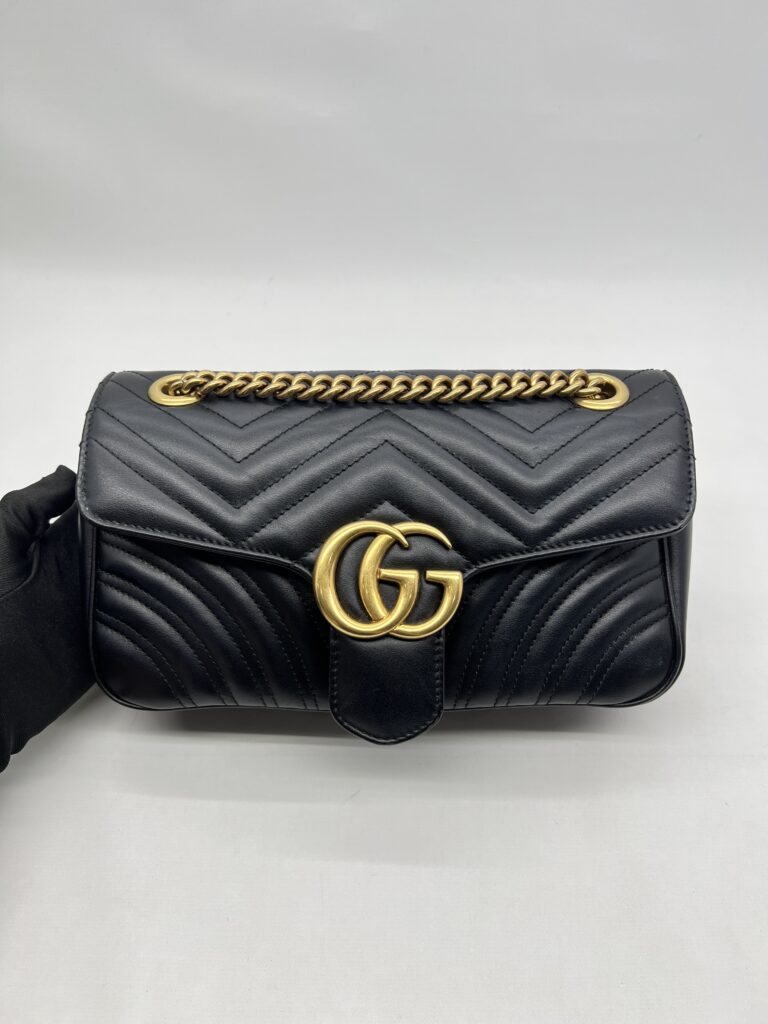 Gucci Marmont Flap Small Black GHW