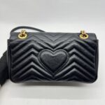 Gucci Marmont Flap Small Black GHW