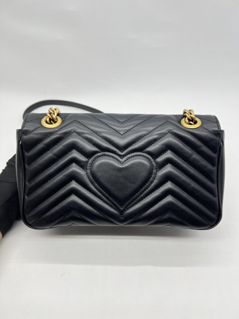 Gucci Marmont Flap Small Black GHW