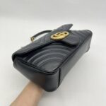 Gucci Marmont Flap Small Black GHW