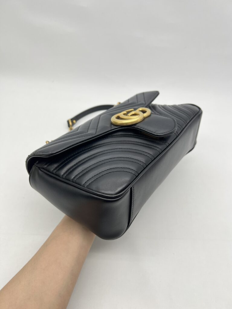 Gucci Marmont Flap Small Black GHW