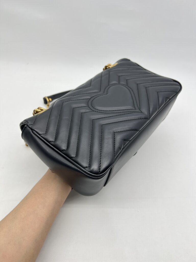 Gucci Marmont Flap Small Black GHW