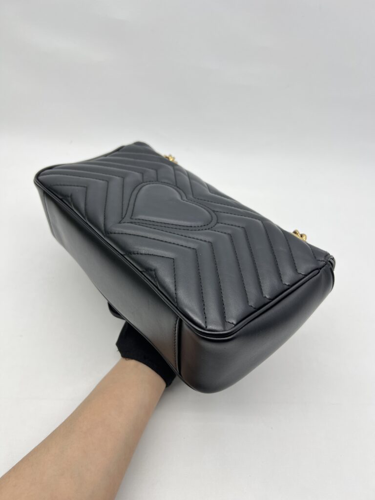 Gucci Marmont Flap Small Black GHW