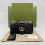 Gucci Marmont Flap Small Black GHW