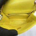 Chanel Mini Flap Bag Pearl Crush Lambskin Yellow GHW