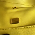 Chanel Mini Flap Bag Pearl Crush Lambskin Yellow GHW