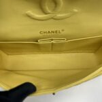 Chanel Medium Classic Chevron Yellow Lambskin GHW